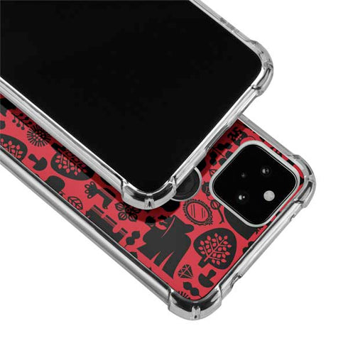 Disney Snow White Icon Pattern Google Pixel 5 Clear Case